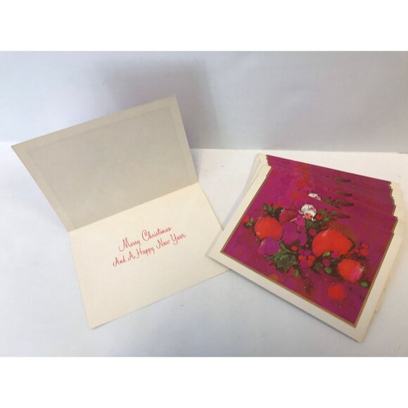 Vtg Noel Classics 1960's Unused 15 Christmas Cards Mid Century Pop Art Girl - Picture 2 of 4